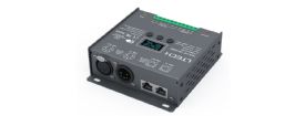 905-OLED  5Ch 5A CV DMX Decoder; 600W Max.Power; XLR-5 & RJ45 Port; Self testing; DMX512/RDM I/P signal; IP20.